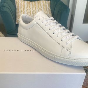 NEW Oliver Cabell Low 1 White Sneakers - Size 43/US 10